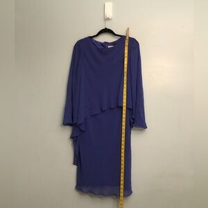 Coldwater Creek Royal Blue Long Sleeve Dress